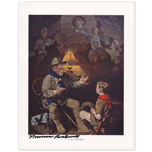 500x500 Scout Memories Signed Print - The Scoutmaster Painting