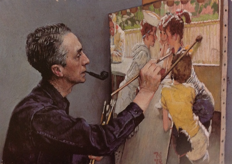 800x565 Artwork By Norman Rockwell - The Scoutmaster Painting