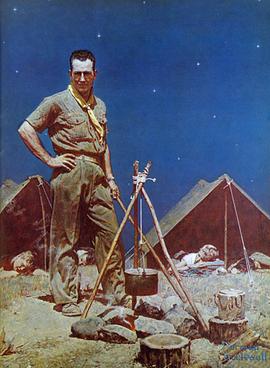 270x368 The Scoutmaster - The Scoutmaster Painting
