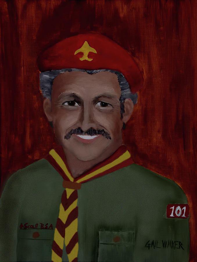 678x900 The Scoutmaster Painting By Sandra Gail Lundblad - The Scoutmaster Painting