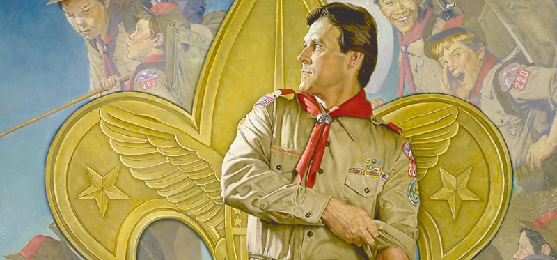 800x373 When - The Scoutmaster Painting