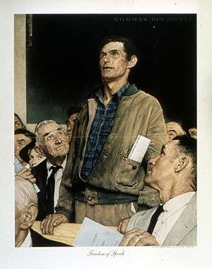 300x381 Freedom Of Speech (Painting) - The Scoutmaster Painting