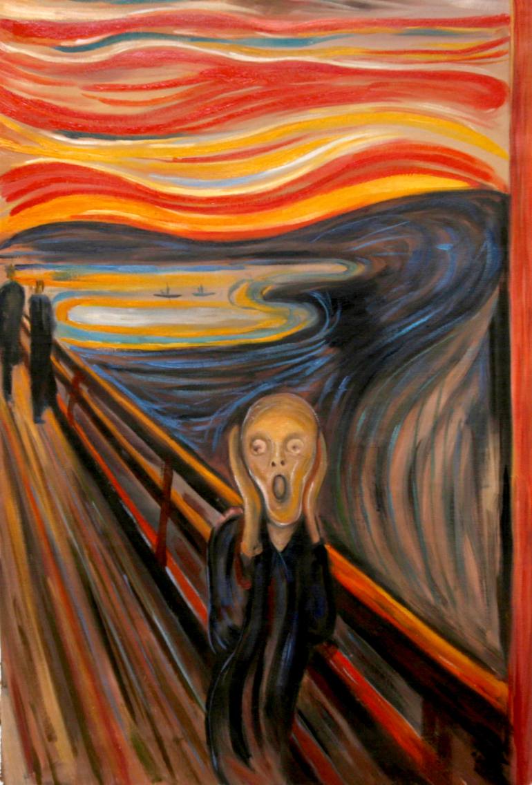 770x1136 Saatchi Art The Scream Painting By Wei Jin Chong - The Scream Painting