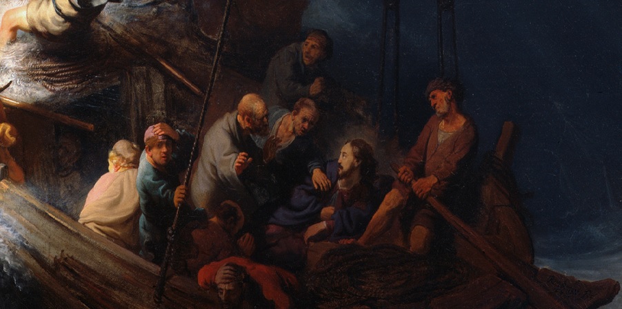 902x448 Stormy Weather Infinite Windows - The Sea Of Galilee Painting