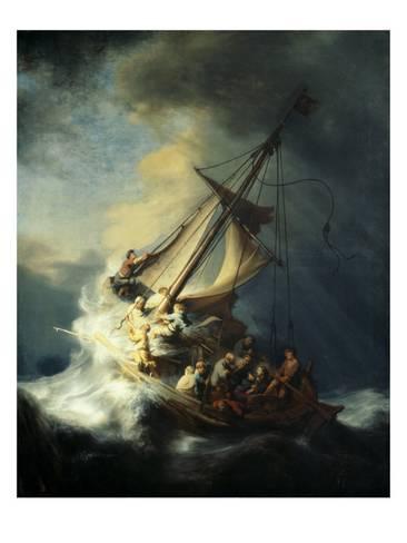366x488 The Storm On The Sea Of Galilee Giclee Print By Rembrandt Van Rijn - The Sea Of Galilee Painting