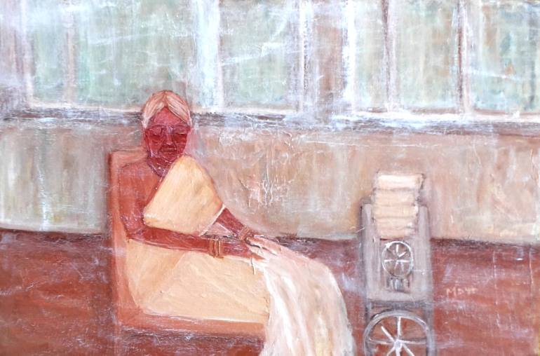770x508 Saatchi Art The Seamstress Painting By Maya Ahmed - The Seamstress Painting