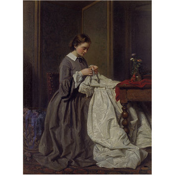 355x355 The Seamstress Baugniet, Charles Vampa Search The Collections - The Seamstress Painting