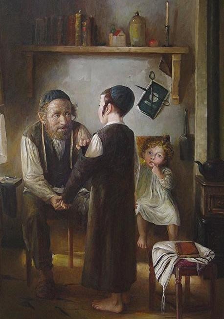 458x651 Elena Flerova - The Seamstress Painting