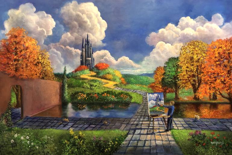 770x516 Saatchi Art Painting The Seasons Painting By Randy Burns - The Seasons Painting