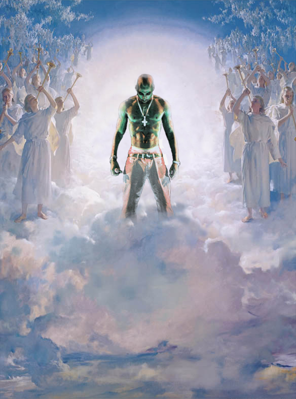 584x786 The Second Coming Of Tupac By Triggamafia - The Second Coming Painting