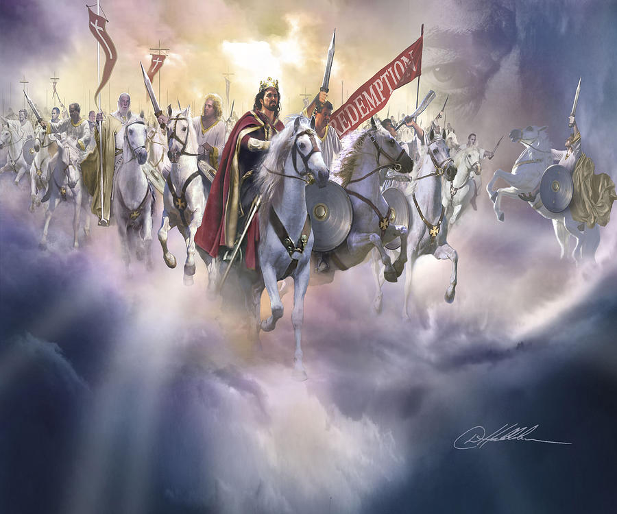 900x750 Behold He Comes Painting By Danny Hahlbohm - The Second Coming Painting