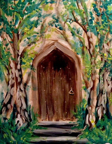 389x500 Champps Restaurant, March 17th Paint Nite Event - The Secret Garden Painting