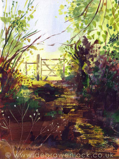 392x524 Debra Wenlock Art - The Secret Garden Painting