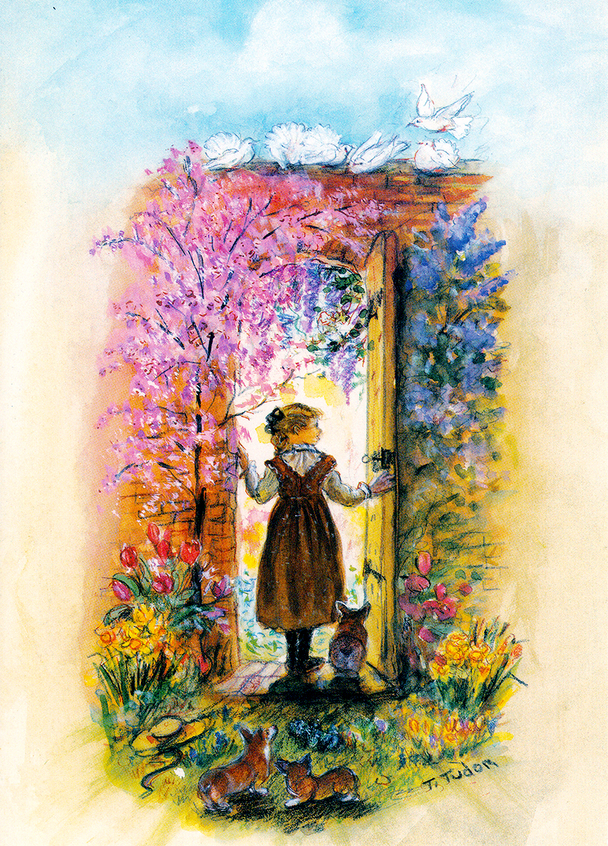 863x1200 Spring Secret Garden Cards - The Secret Garden Painting
