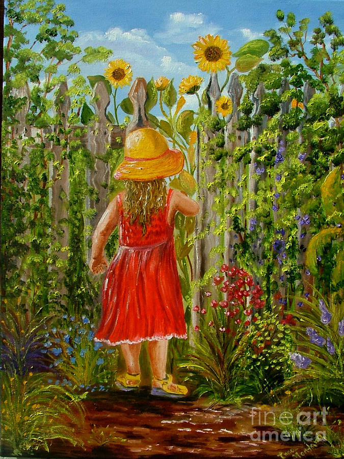 675x900 The Secret Garden Painting By Inna Montano - The Secret Garden Painting