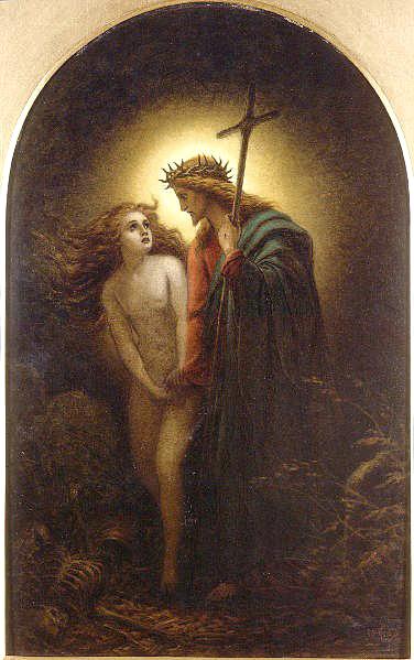 376x599 The Valley Of The Shadow Of Death By Joseph Noel Paton - The Shadow Of Death Painting