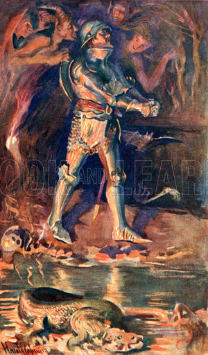 300x512 In The Valley Of The Shadow Of Death - The Shadow Of Death Painting