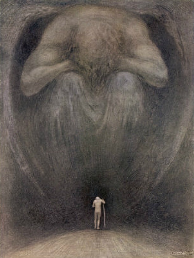 629x838 Thoughts On Psalm 23 David Hill David Hill - The Shadow Of Death Painting