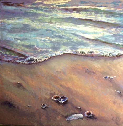 469x480 Painting New England - The Shell Seekers Painting