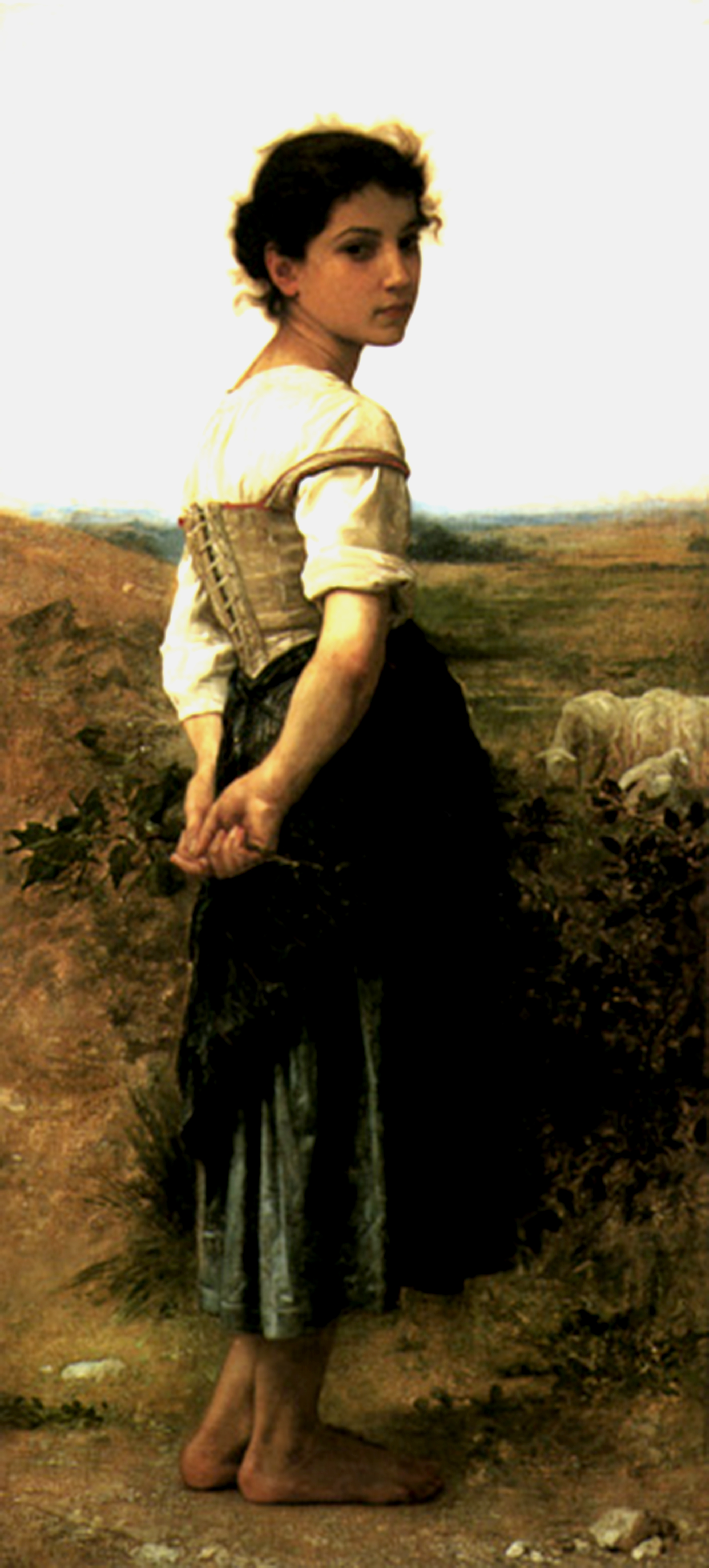 2660x5880 Filewilliam Adolphe Bouguereau (1825 1905) - The Shepherdess Painting
