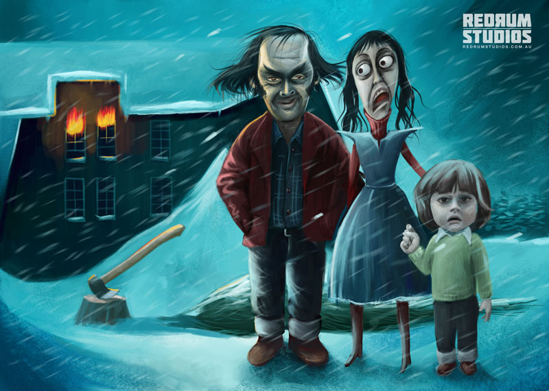 800x571 The Shining Xmas By Benjelfs - The Shining Painting