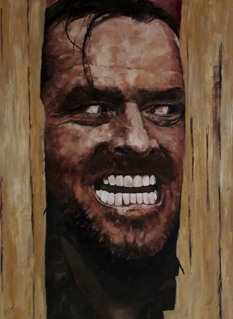 475x650 Here's Johnny! (Loaded88) - The Shining Painting