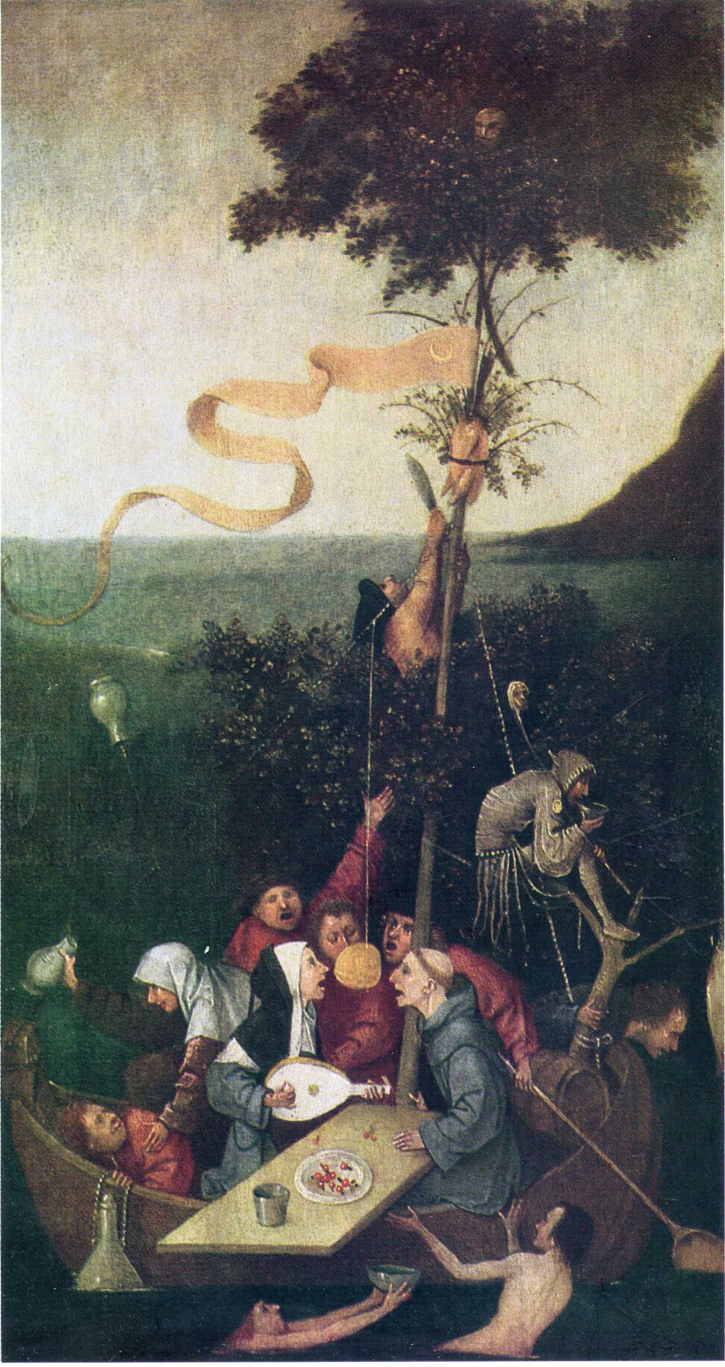 1421x2678 Hieronymus Bosch - The Ship Of Fools Painting