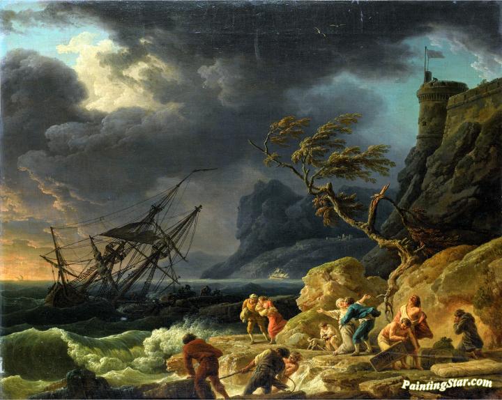 720x574 The Shipwreck Artwork By Claude Joseph Vernet Oil Painting Amp Art - The Shipwreck Painting