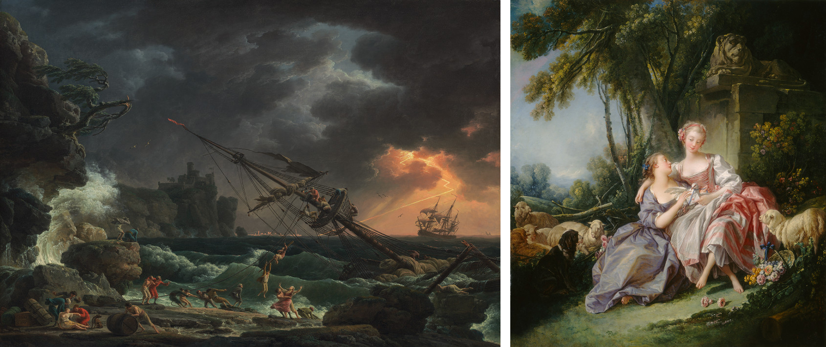 1690x711 Claude Joseph Vernet The Shipwreck - The Shipwreck Painting