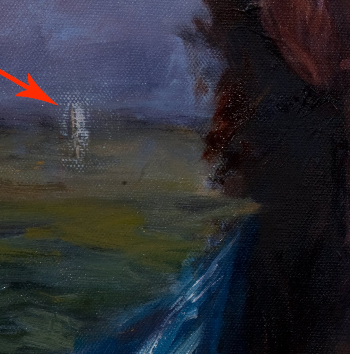 1228x1244 Peter Hobden's Painting Adventures Finishing The Shout - The Shout Painting