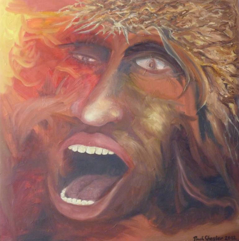 770x777 Saatchi Art Shout Painting By Paul Chester - The Shout Painting