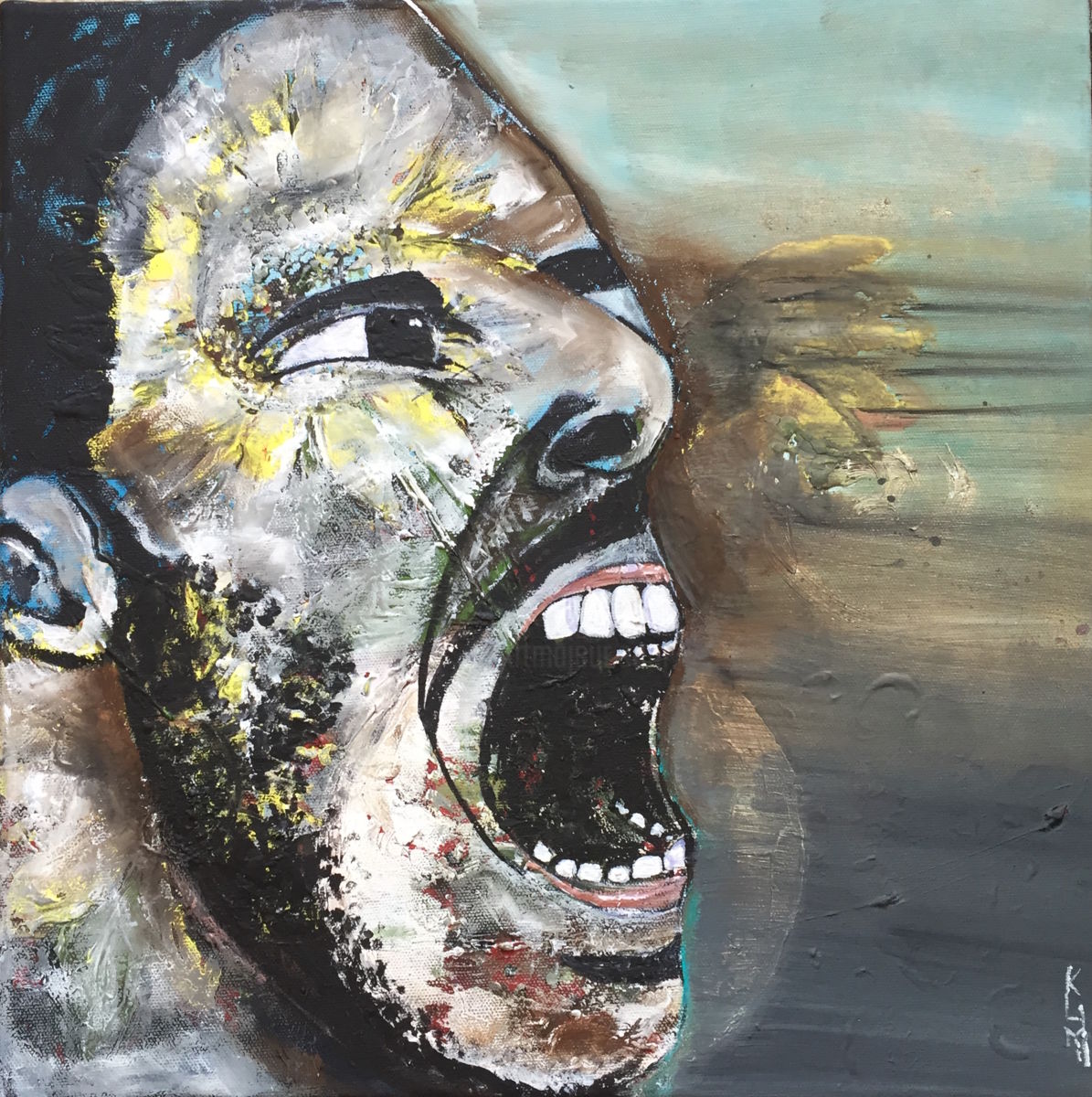 1195x1200 Shout (Kumi Muttu) - The Shout Painting