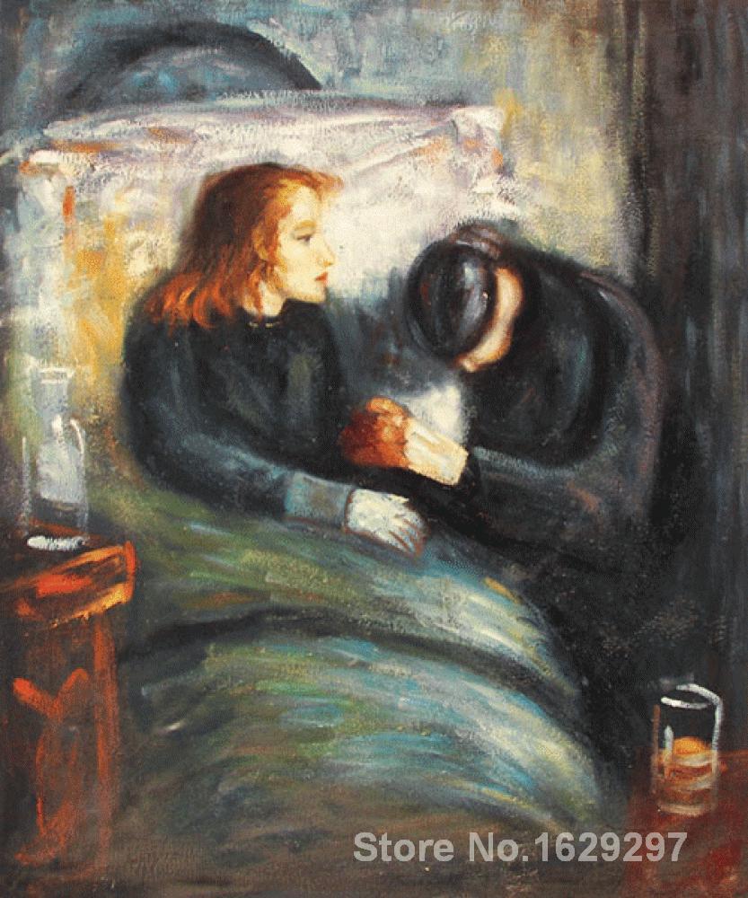 833x1000 Painting By Edvard Munch Art The Sick Child High Quality Hand - The Sick Child Painting