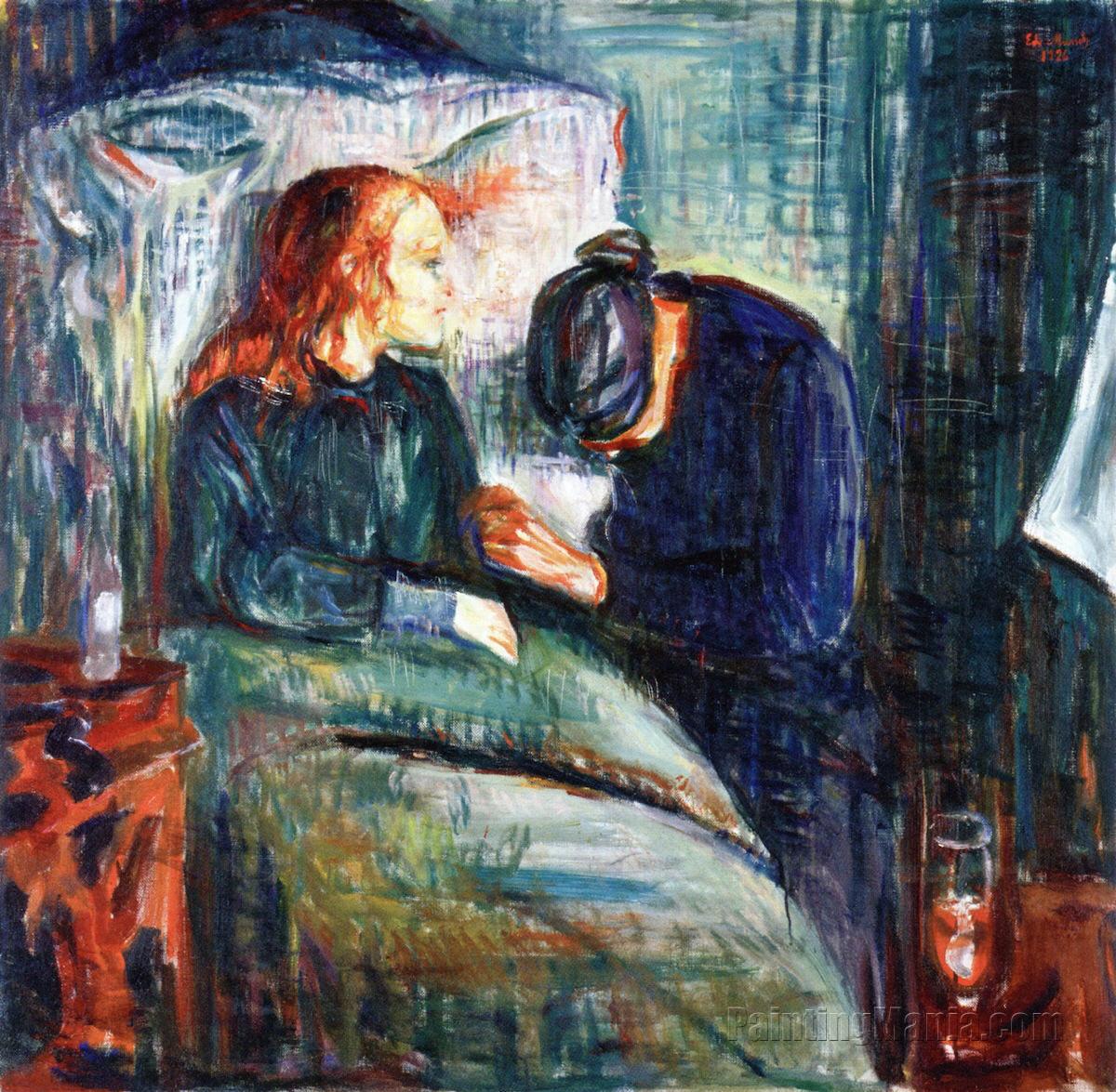 1200x1175 The Sick Child 1927 - The Sick Child Painting