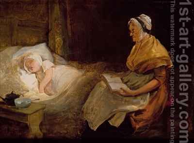 400x295 The Sick Child Edward Bird Reproduction 1st Art Gallery - The Sick Child Painting