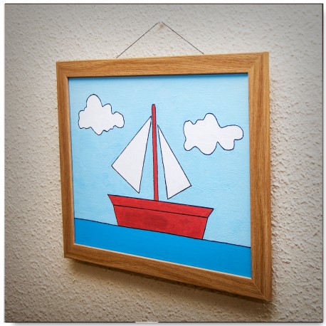 458x458 Simpsons Boat Painting - The Simpsons Painting