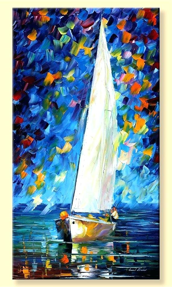 570x951 Sail Boat Painting Sailboat At Sunset Painting Watercolor By - The Simpsons Sailboat Painting