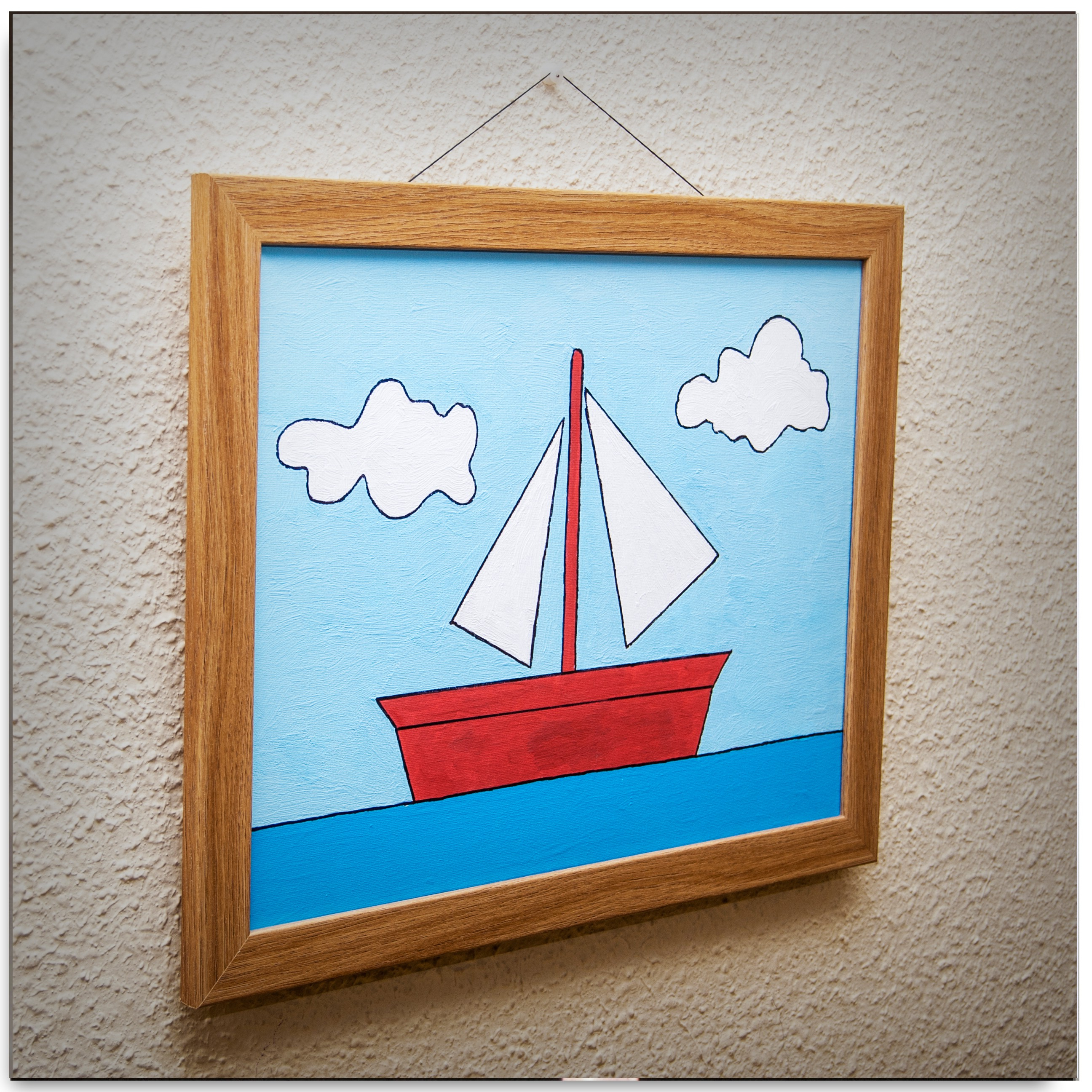 2592x2592 Simpsons Living Room Painting Simpsons Boat Painting - The Simpsons Sailboat Painting