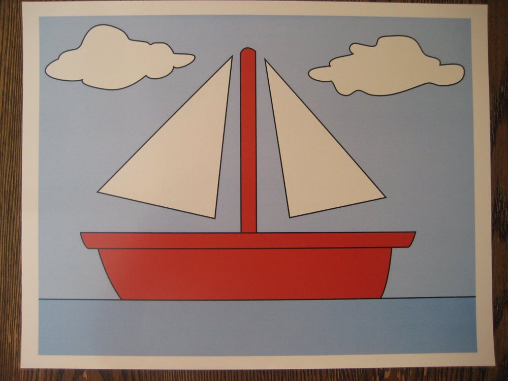 1000x750 Simpsons Boat Painting Poster 8.5 X 11 - The Simpsons Sailboat Painting