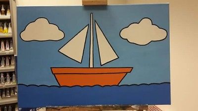 400x225 The Simpsons Boat Painting - The Simpsons Sailboat Painting