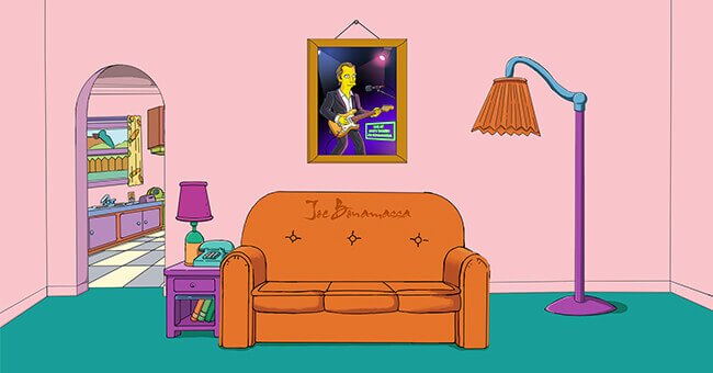 650x340 Gallery Simpsons Living Room Painting, - The Simpsons Sailboat Painting