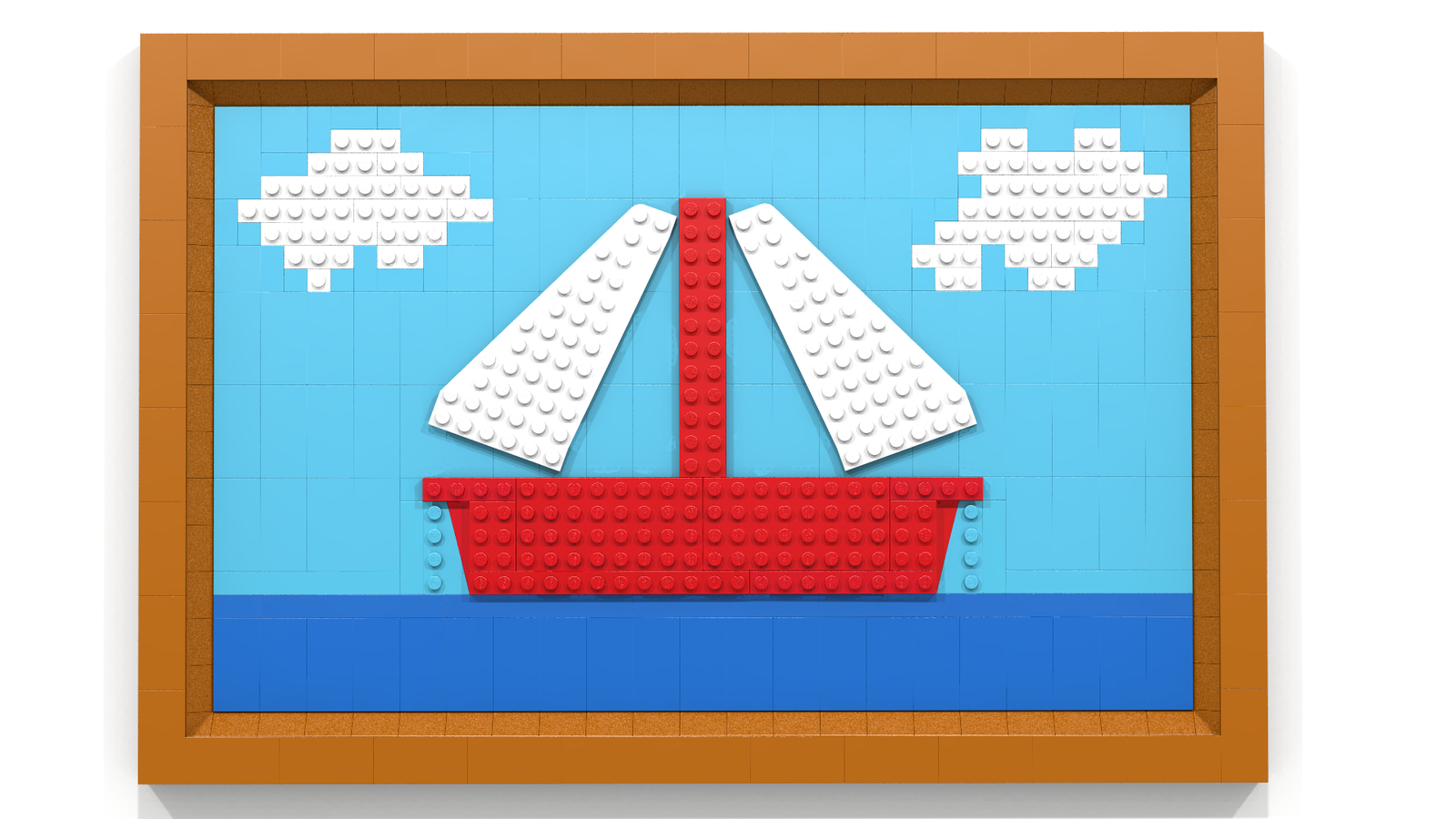 1600x900 Lego Ideas - The Simpsons Sailboat Painting