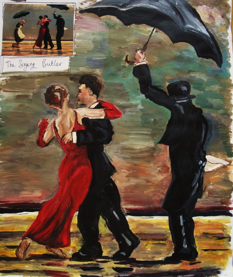 821x974 The Singing Butler By Sunset7 - The Singing Butler Painting