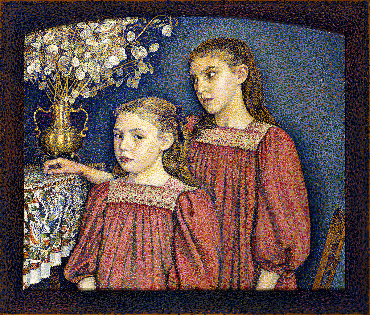 1200x1023 The Two Sisters (Lemmen Painting) - The Sisters Painting