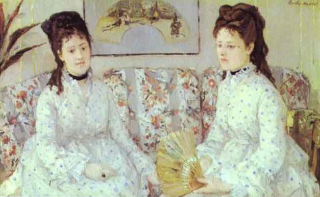 653x403 Oil Paintingthe Sisters. 1869 - The Sisters Painting
