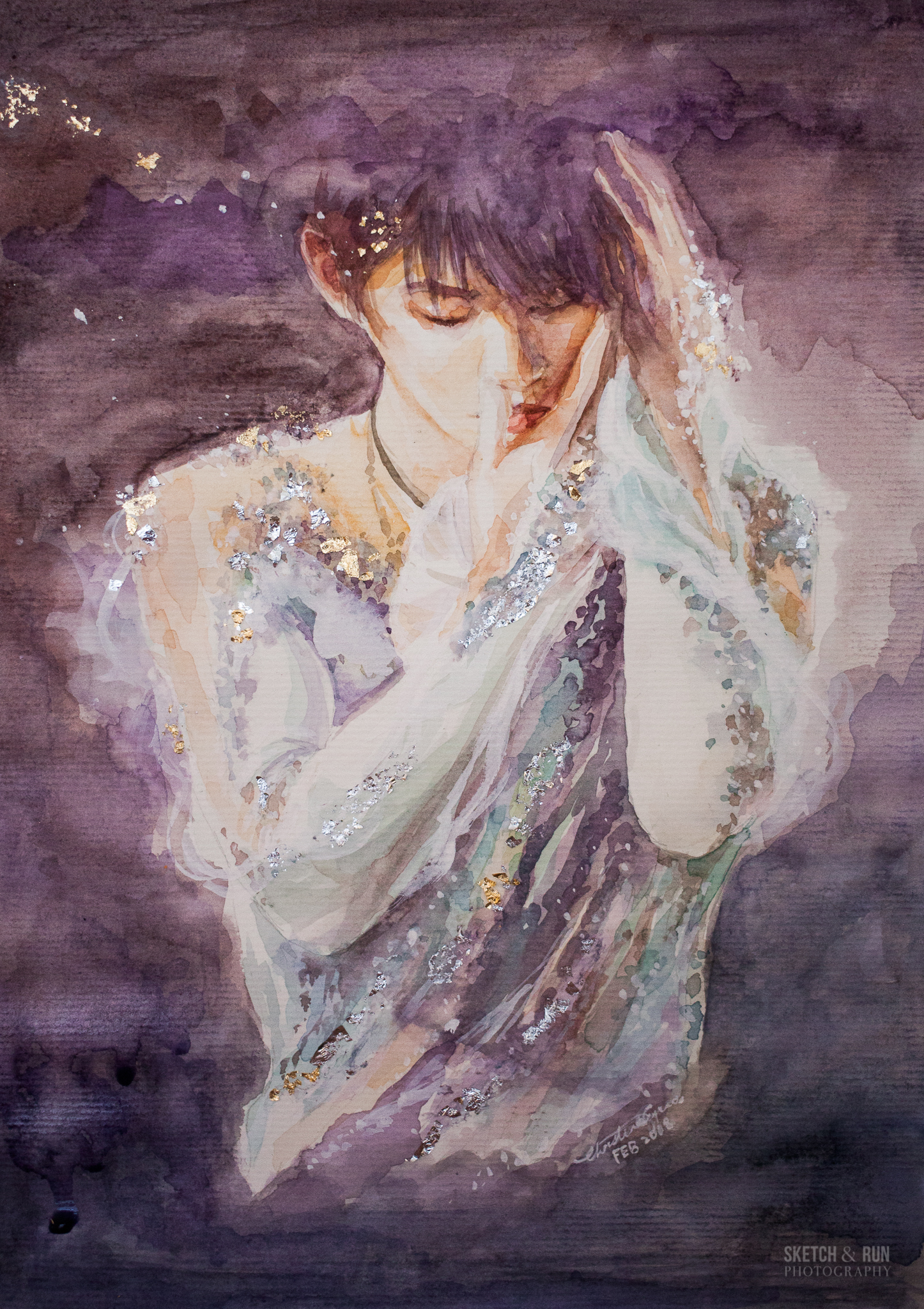 1446x2048 Life Lessons From Watching Competitive Figure Skating Sketch And Run - The Skater Painting