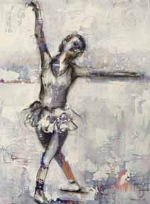212x288 Acrylic Painting Of A Figure Skater Plus A Big Announcement - The Skater Painting