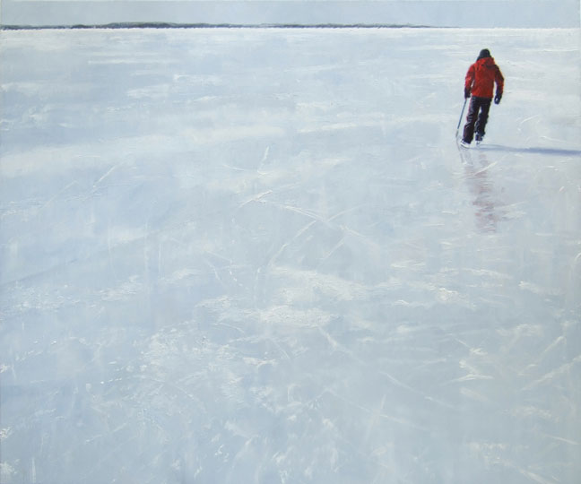 648x540 Paintings Of Ice Skaters By Jennifer Walton - The Skater Painting