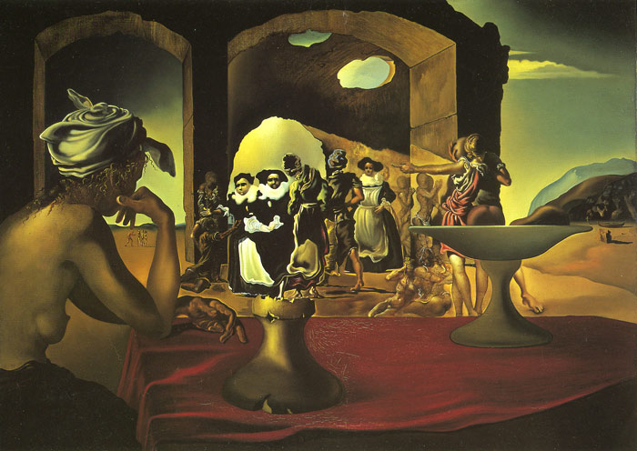 700x496 Dali Paintings - The Slave Market Grme Painting