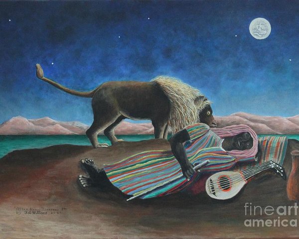 600x480 The Sleeping Gypsy Poster By Bob Williams - The Sleeping Gypsy Painting